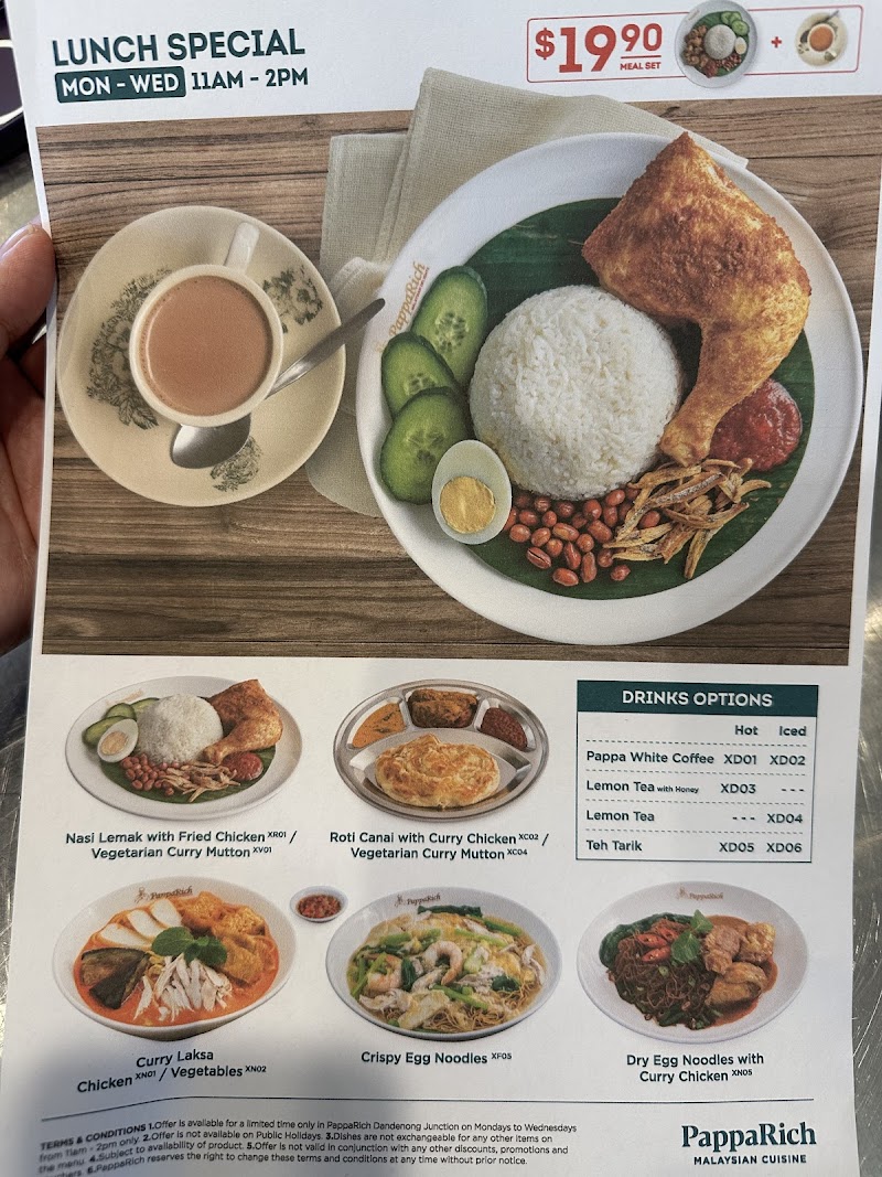 PappaRich Dandenong Junction — halal Malaysian restaurant in Dandenong North
