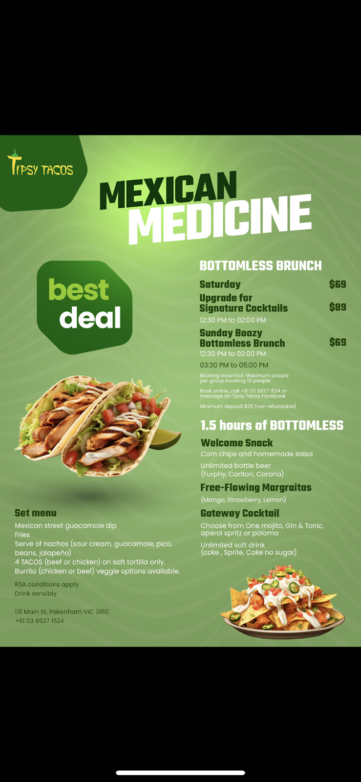 Tipsy Tacos — halal Mexican restaurant in Pakenham
