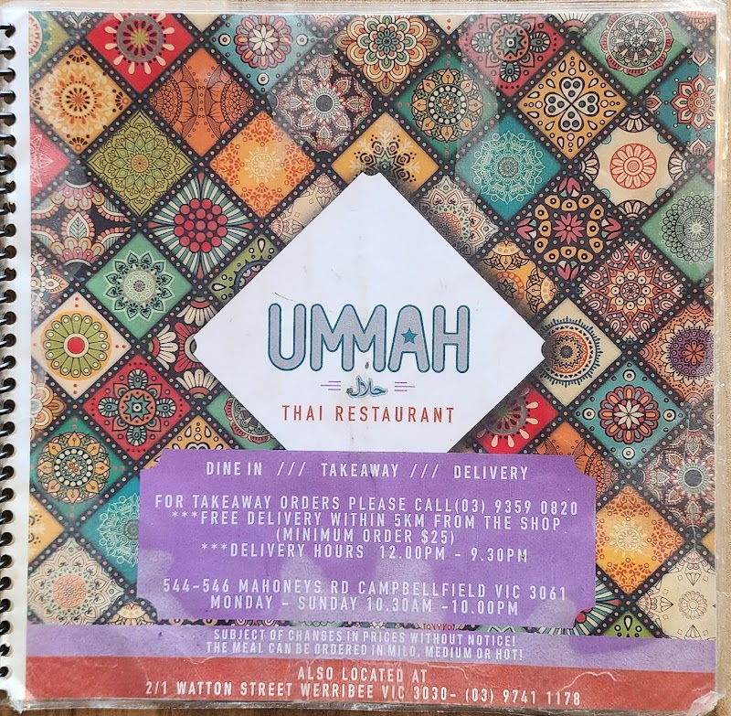 Ummah Thai Restaurant Campbellfield — halal Thai restaurant in Campbellfield
